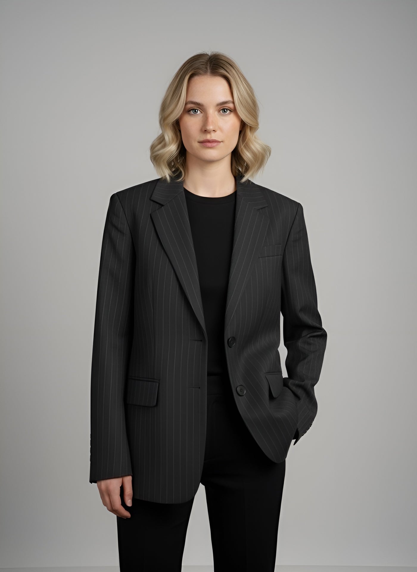 Oversized Gestreepte Blazer