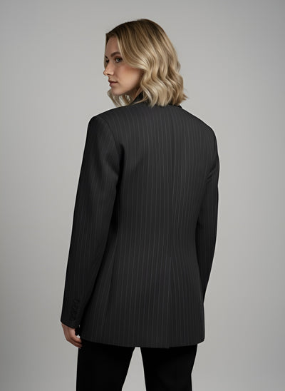 Oversized Gestreepte Blazer
